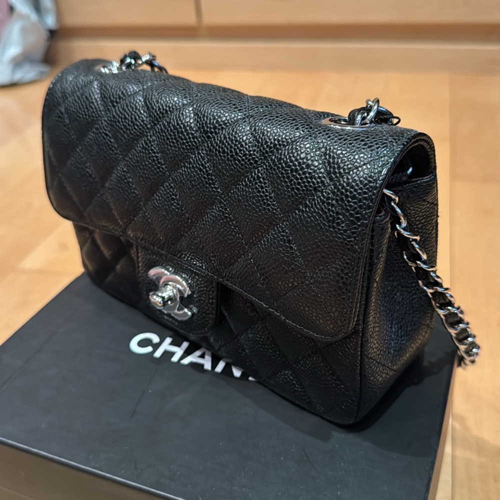 NWT — Black Crossbody Bag W Silver Hardware